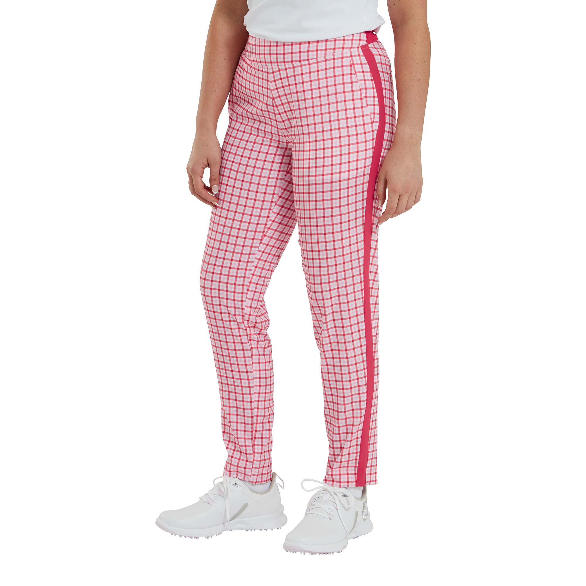 Gingham Lightweight Cropped Trousers